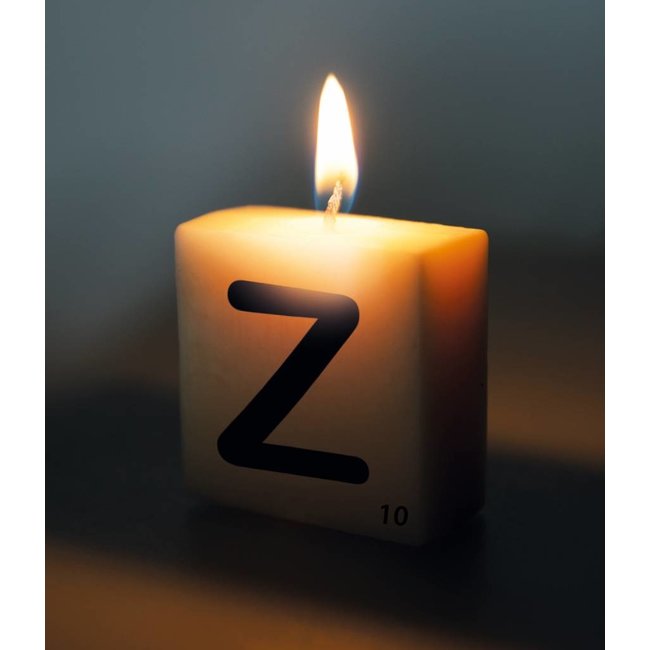 Paperdreams Cijfer- / letterkaarsje - Scrabble - Z