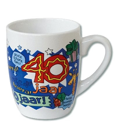 Mok - Cartoon - 40 jaar man