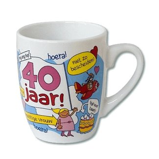 Paper Dreams Mok - Cartoon - 40 jaar vrouw