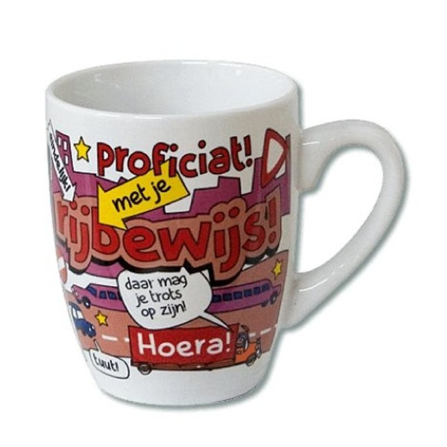 Paperdreams Mok - Cartoon - Rijbewijs