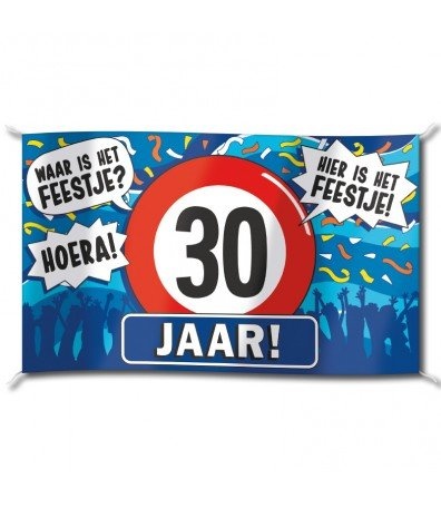 Vlag - 30 jaar - 150x90cm