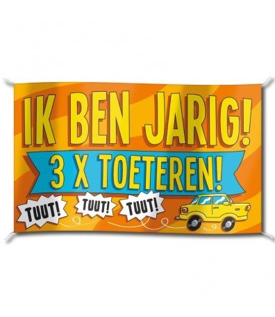 Vlag - Ik ben jarig - 150x90cm