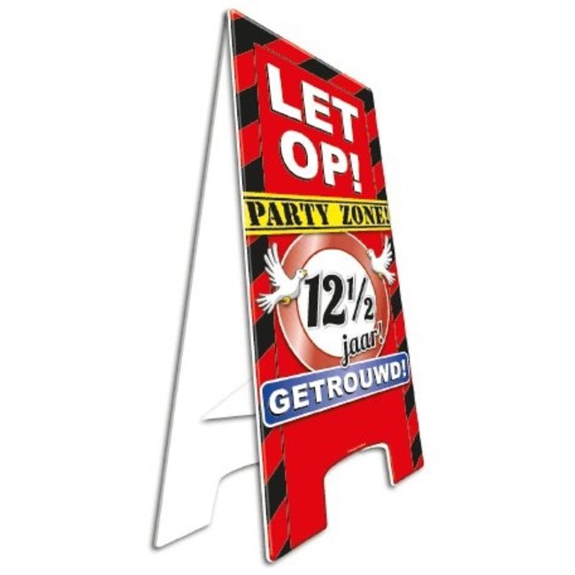 Paper Dreams Warning sign - 12,5 jaar getrouwd