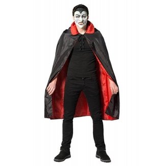Partychimp Dracula - Cape - Zwart & rood - One size