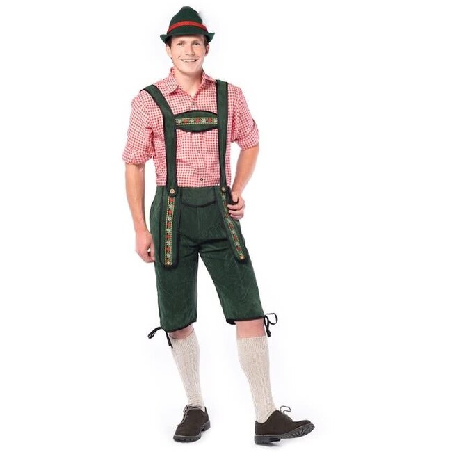 Partychimp Lederhose - Johann - Groen - Lang - M