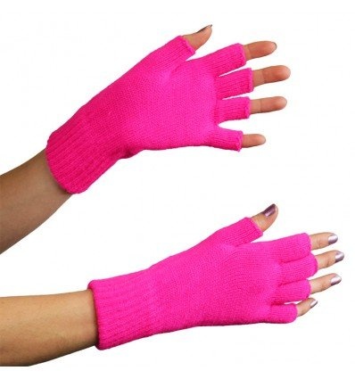Handschoenen - Roze - Vingerloos - Fluor / neon