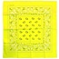 PartyXplosion Zakdoek - Bandana - Geel -  Fluor / neon - 53x53cm