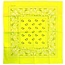 PartyXplosion Zakdoek - Geel - Bandana - Fluor / neon - 25x25cm