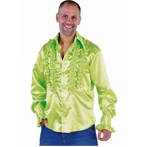 PartyXplosion PartyXplosion - Blouse - Ruches - Grasgroen - XXXL - maat 58 PartyXplosion PartyXplosion - Blouse - Ruches - Grasgroen - XXXL - maat 58