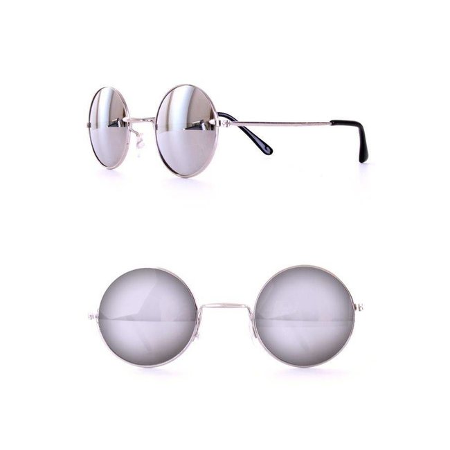 PartyXplosion Bril - Hippie - Spiegelglas