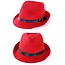 PartyXplosion Hoed - Rood - Deukhoed - Met leren band*