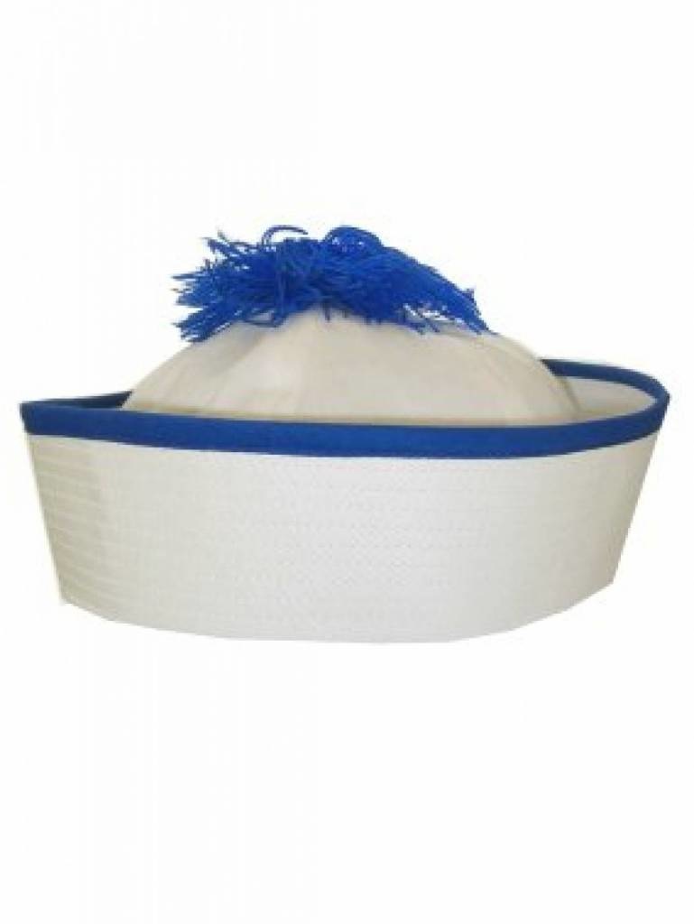 Hoed - Wit, blauw - Matroos