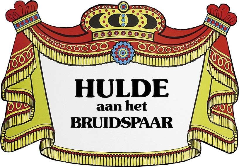 Huldebord - Hulde aan het bruidspaar