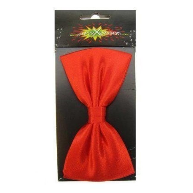 PartyXplosion Strik - Vlinderstrik - Rood - Luxe - 12x6.5cm