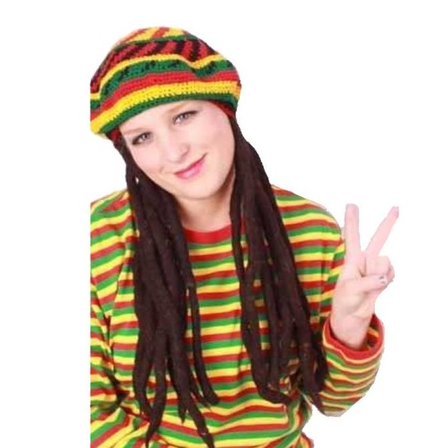 PartyXplosion Muts - Bob Marley - Met dreadlocks