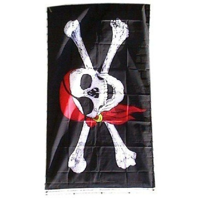 PartyXplosion Vlag - Piraat - 90x150cm