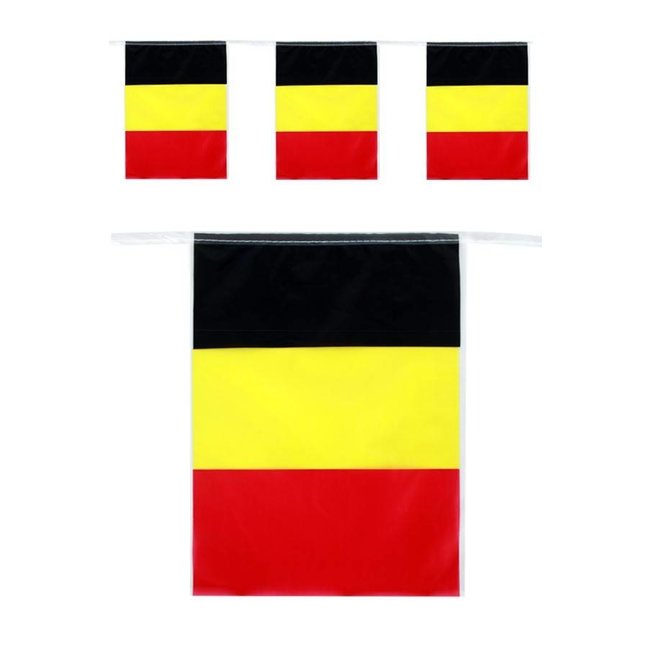 PartyXplosion Vlaggenlijn - België - Rechthoekig - 5m
