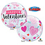 Qualatex Folieballon - Happy valentine's day - Bubble - 56cm - Zonder vulling