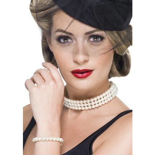 Smiffys Smiffys - Armband & ketting - Parelsieraden Smiffys Smiffys - Armband & ketting - Parelsieraden