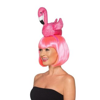 Smiffys Diadeem - Flamingo - Roze