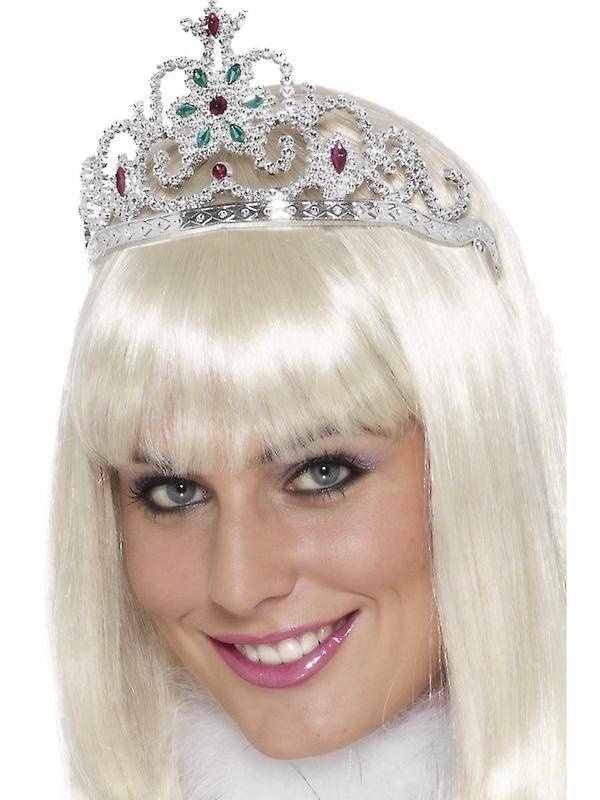 Tiara - Bloemen - Zilver