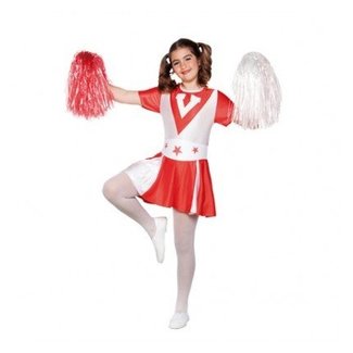 Haza-Witbaard Cheerleader - Kostuum - mt.128