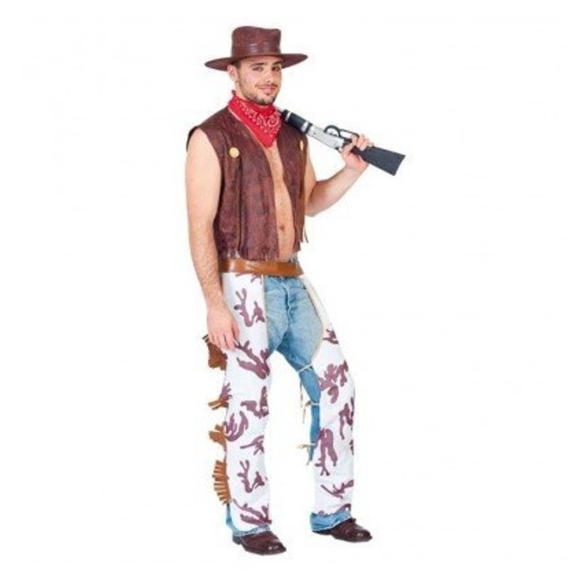 Haza-Witbaard Kostuum - Cowboy - 4dlg. - M/L