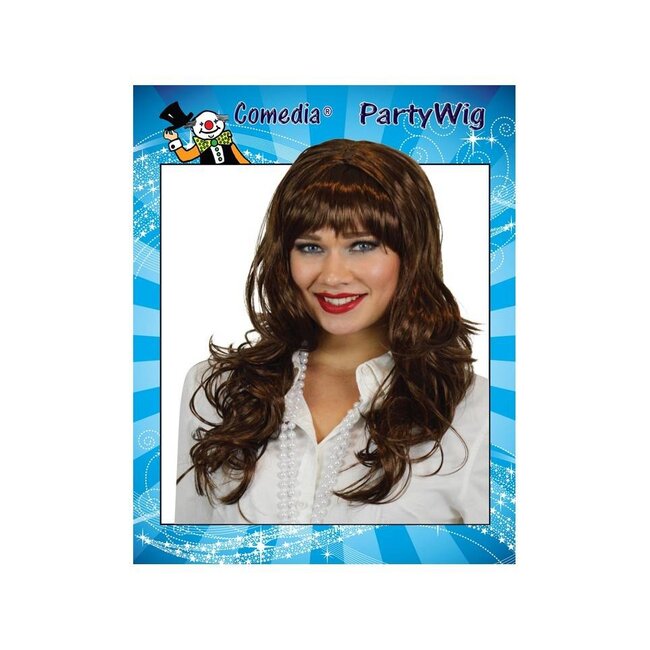 Haza-Witbaard Pruik - Bruin - Patricia