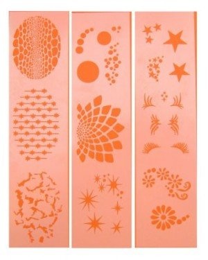 Schminksjabloon - 3 assorti