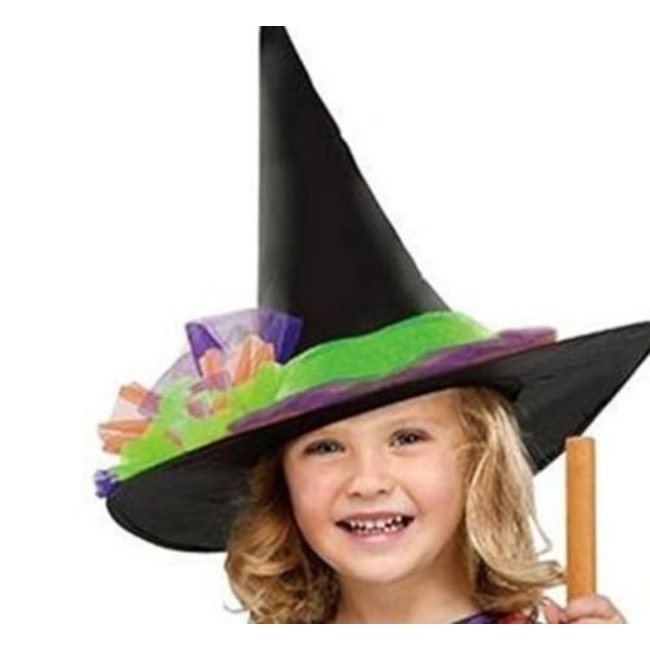 PartyXplosion Kostuum - Heks - Jurk - Multicolor - mt.110/116*