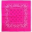 PartyXplosion Zakdoek - Roze - Bandana - Fluor / neon - 25x25cm