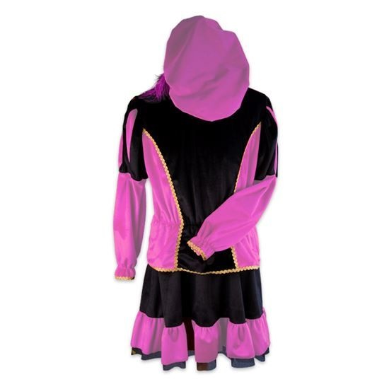 Piet - Kostuum - Dame - Jurk - Roze - S