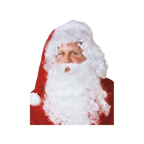 Witbaard Witbaard - Baardstel - Kerstman - F - Wit - 2dlg. Witbaard Witbaard - Baardstel - Kerstman - F - Wit - 2dlg.