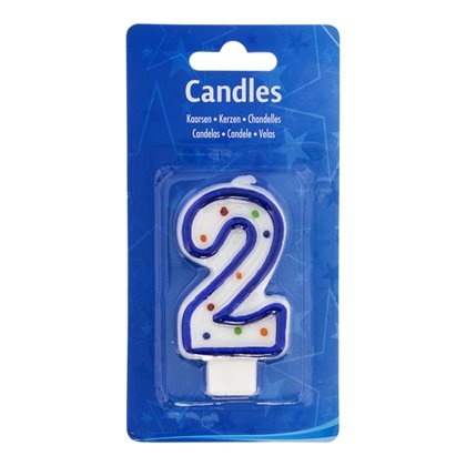 Cijferkaars - Taartkaarsje - 2**