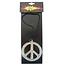 PartyXplosion Ketting - Hippie - Peaceteken - Metaal