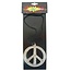 PartyXplosion Ketting - Hippie - Peaceteken - Metaal