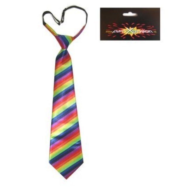 PartyXplosion Stropdas - Regenboog