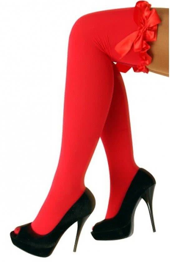 Stay up lieskousen - Rood - Met strik
