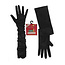 PartyXplosion Handschoenen - Zwart - Satijn - M - 48cm