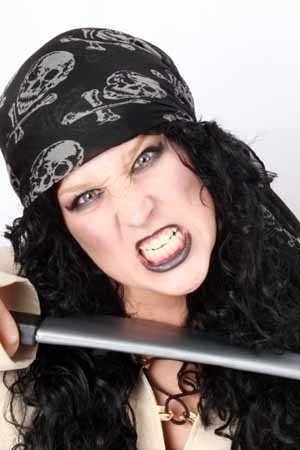 Zakdoek - Bandana - Zwart - Piraat - 70x70cm