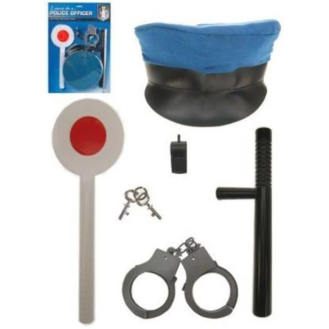 PartyXplosion Verkleedset - Politieset - 5dlg.