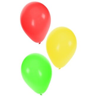 PartyXplosion Ballonnen - Rood, geel & groen - 36st.