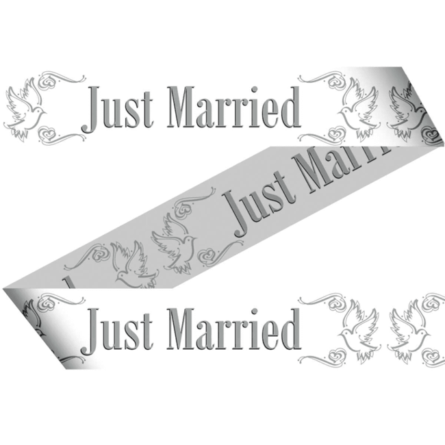 Folat Markeerlint - Afzetlint - Just married - 15m