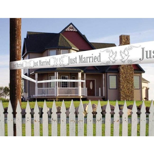 Folat Markeerlint - Afzetlint - Just married - 15m