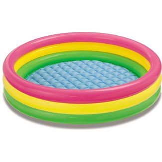 Intex Zwembad - Neonkleuren - Met opblaasbare bodem - 147x33cm