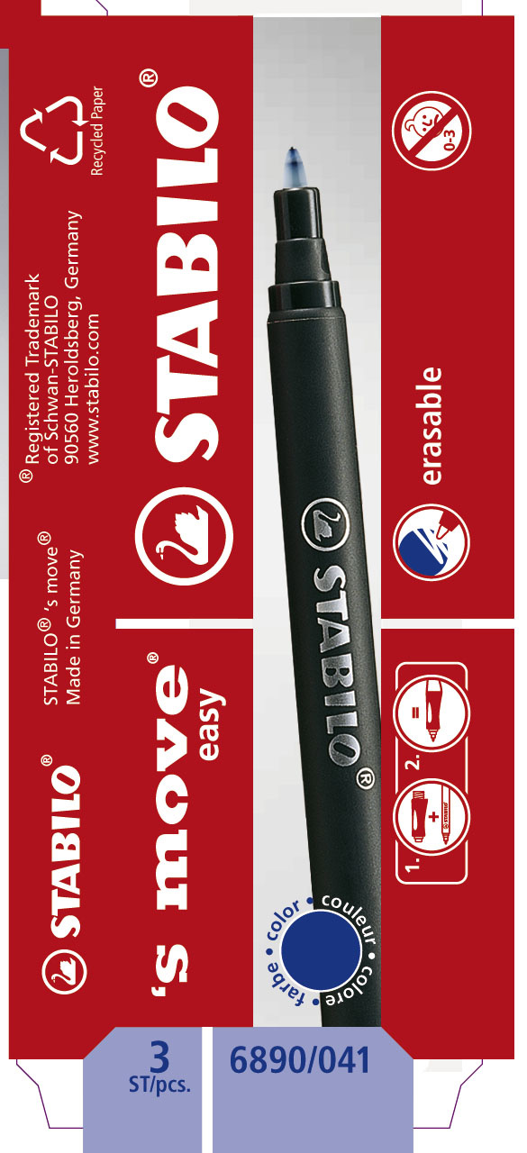 Vulling - Stabilo - EASYoriginal - Blauwschrijvend - 3st.