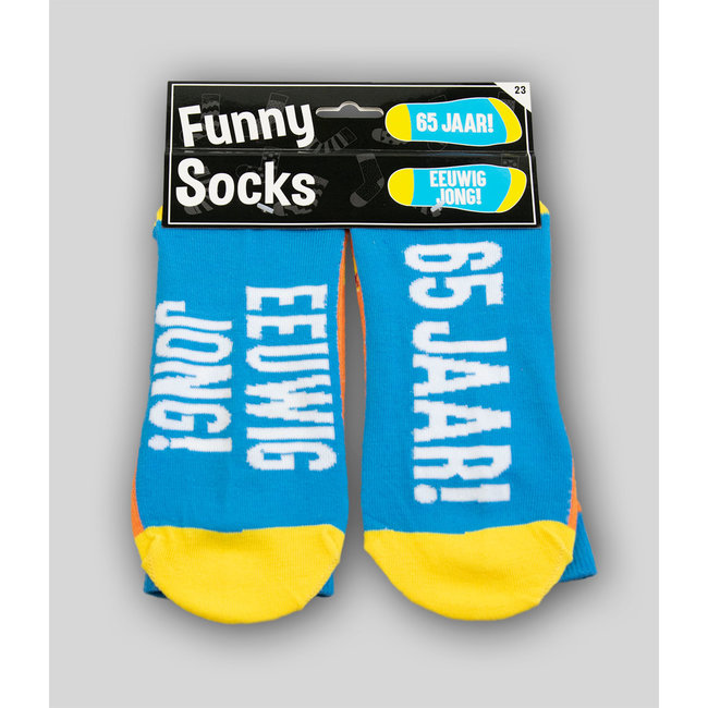 Paperdreams Sokken - 65 jaar! Eeuwig jong! - Funny socks