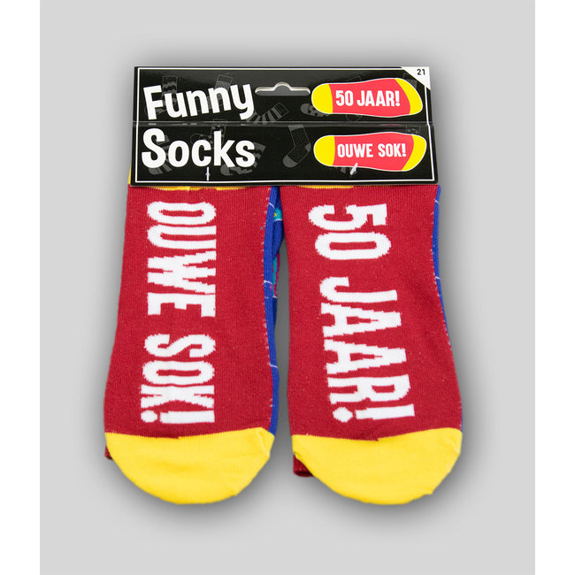 Paperdreams Sokken - 50 jaar! Ouwe sok! - Funny socks