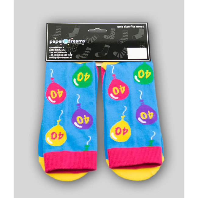Paperdreams Sokken - 40 jaar! Ouwe sok! - Funny socks