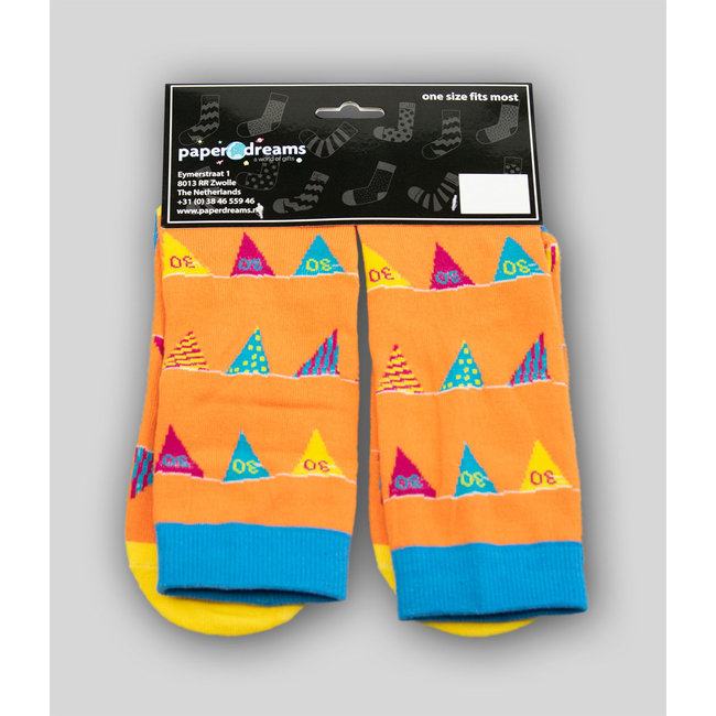 Paperdreams Sokken - 30 jaar! Party time! - Funny socks
